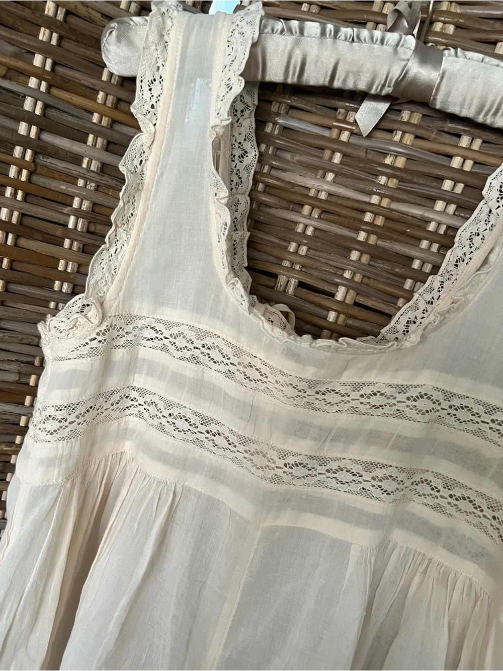 Free People Intimately Small Lace-Trim Sleeveless Romper Bloomer Shorts Floral